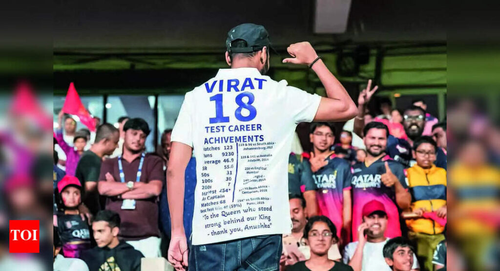 Fans turn up in white, birds offer a salute to King Kohli | Bengaluru News