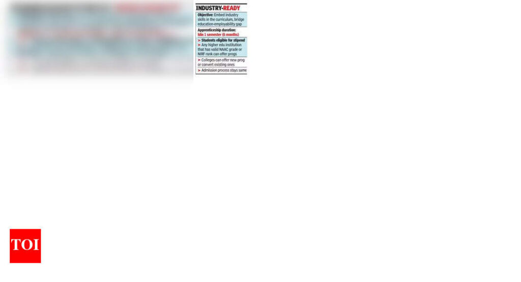 Few autonomous colleges may offer UG with apprenticeship | Mumbai News
