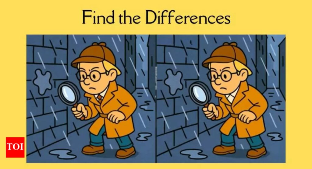 Optical Illusion: You are a visually sharp person if you can find 3 differences in this detective picture |