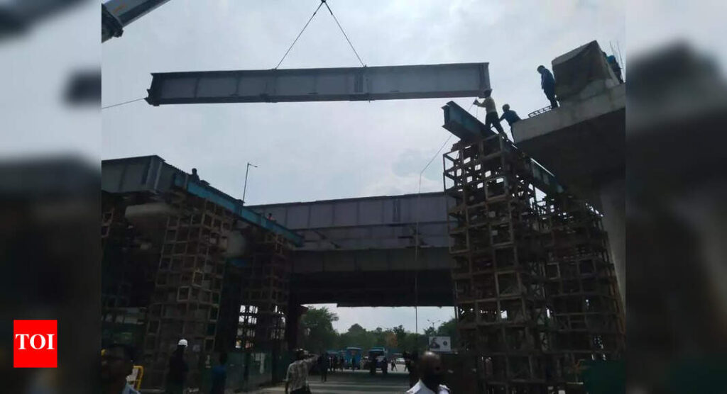 BDA completes girder installation at Hebbal 2 days ahead of schedule | Bengaluru News