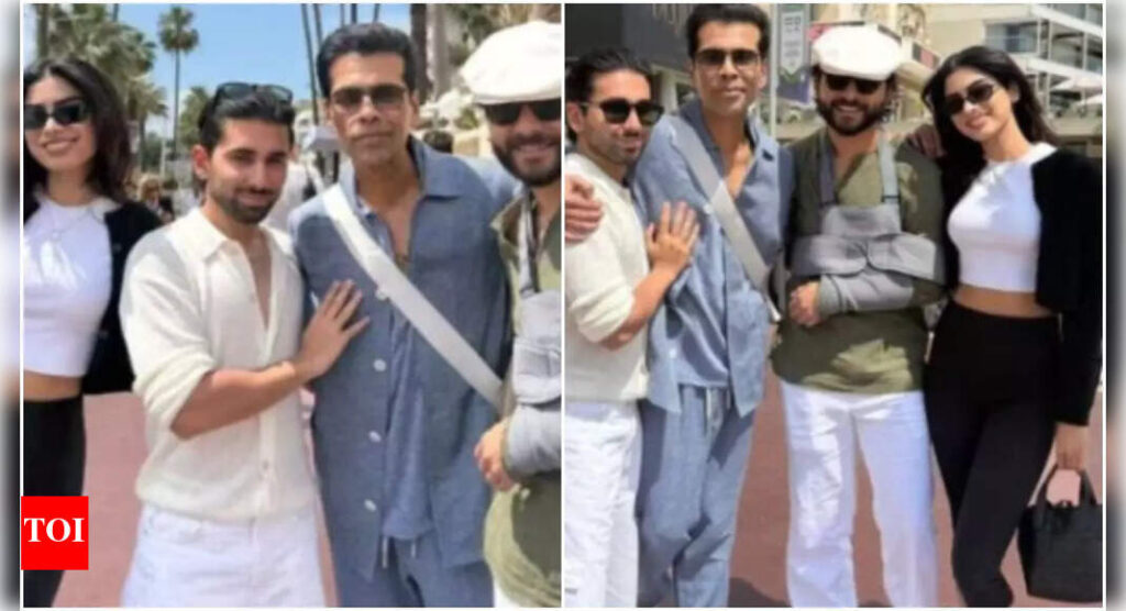 Janhvi Kapoor’s boyfriend Shikhar Pahariya joins Khushi Kapoor, Karan Johar, and Ishaan Khatter at Cannes for ‘Homebound’ premiere | Hindi Movie News