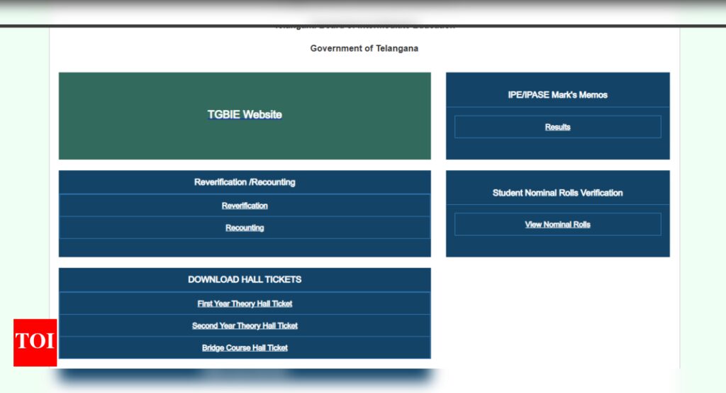 TSBIE Inter Supplementary/ Improvement hall ticket 2025 released: Direct link to download admit cards here