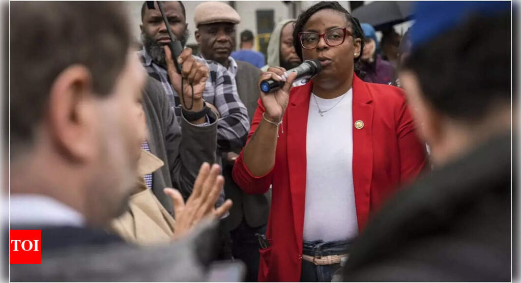 ‘No one is above law’: Democratic Rep. LaMonica McIver charged with assault after ICE facility confrontation