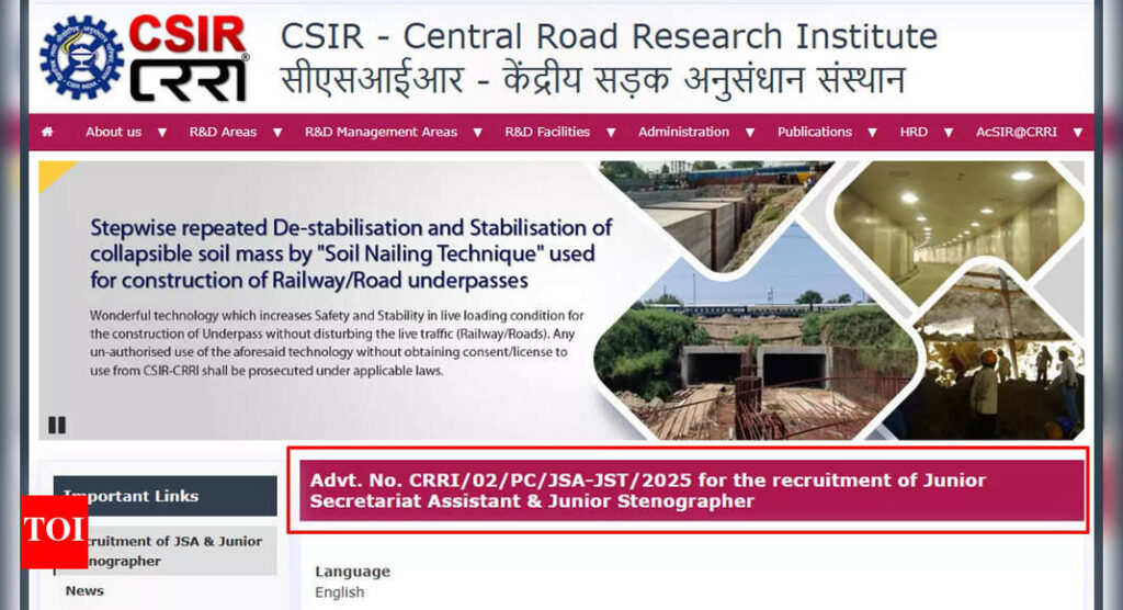 CRRI releases JSA-JST answer key 2025 at crridom.gov.in; candidates can submit objections from May 21