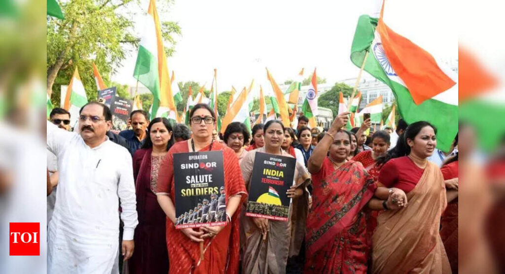 BJP women’s wing salutes soldiers for Op Sindoor | Delhi News