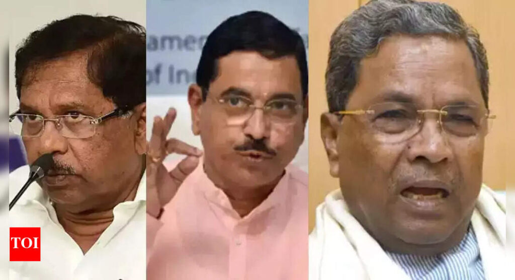 ‘Karnataka CM Siddaramaiah knows who gave information’: Pralhad Joshi claims Congress party alerted ED about G Parameshwara | Bengaluru News