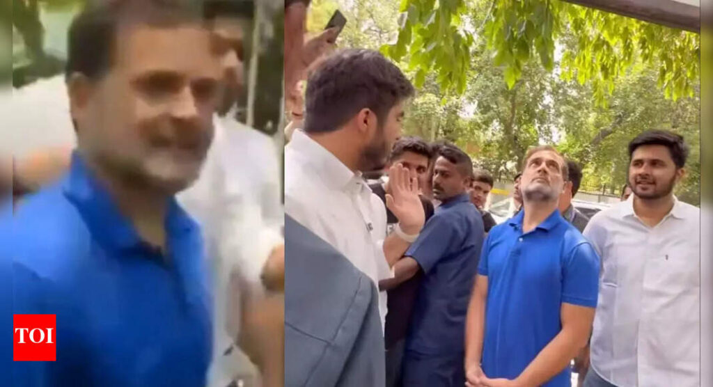 Rahul Gandhi unannounced visit to DUSU office leaves officials, ABVP fuming | Delhi News