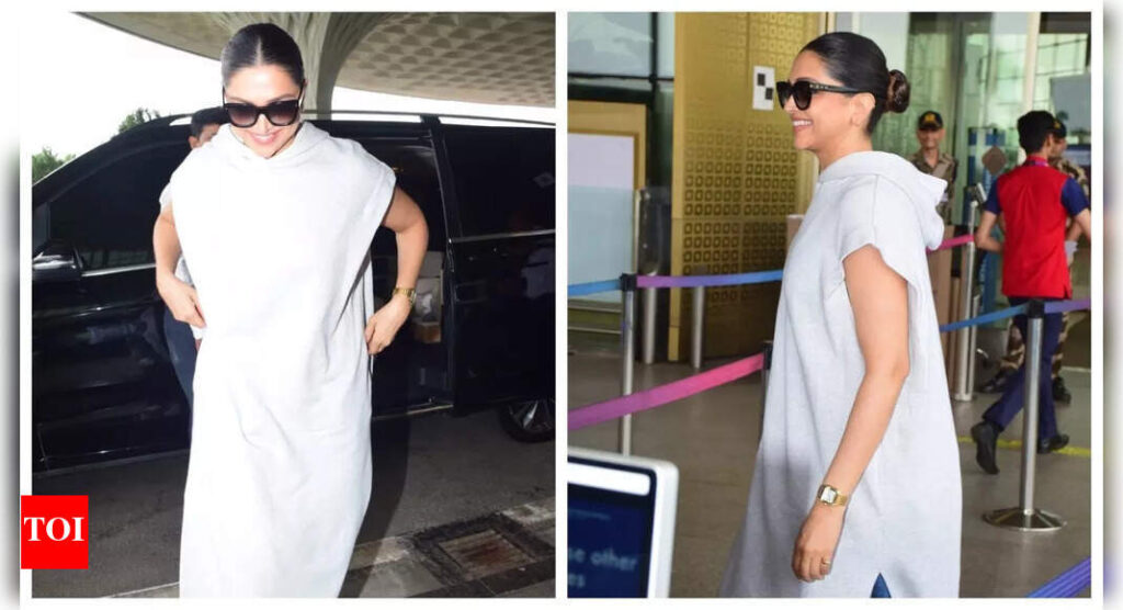 Deepika Padukone is all smiles at Mumbai airport amidst rumoured exit from Prabhas’ Spirit |