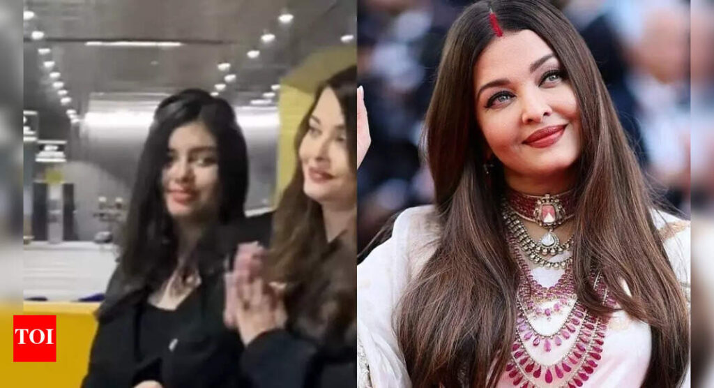 Aishwarya Rai Bachchan returns from Cannes with daughter Aaradhya Bachchan; thanks paparazzi with folded hands at Mumbai airport | Hindi Movie News