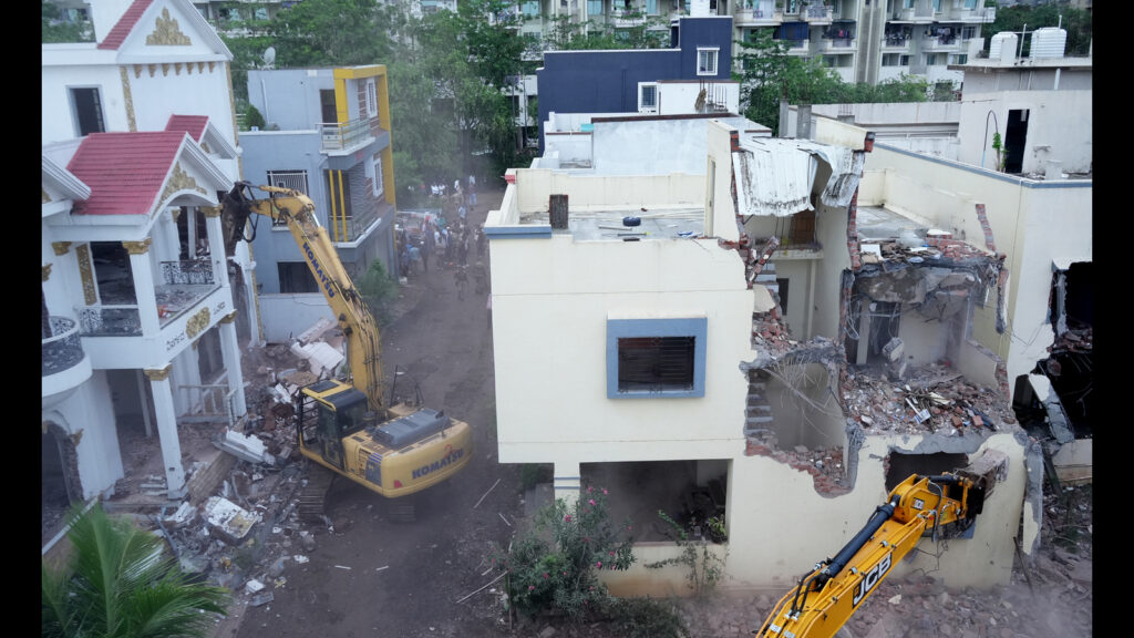 36 unauthorised bungalows razed along Indrayani river bank  