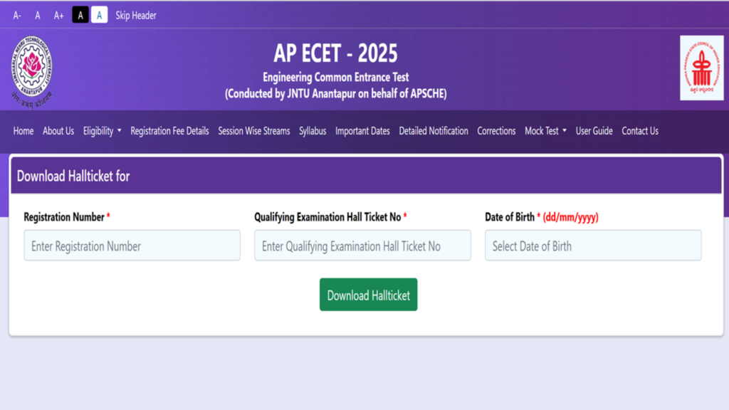 AP ECET Hall Ticket 2025 released at cets.apsche.ap.gov.in, download link here | Competitive Exams