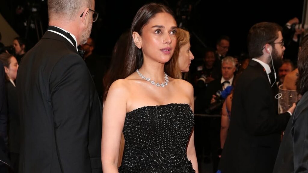 Aditi Rao Hydari’s diamond necklace lights up Cannes 2025 red carpet: Here’s a look at her shimmering Rahul Mishra gown | Fashion Trends