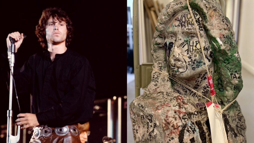 American rocker Jim Morrison’s bust, stolen 37 years ago, found by French Police by accident