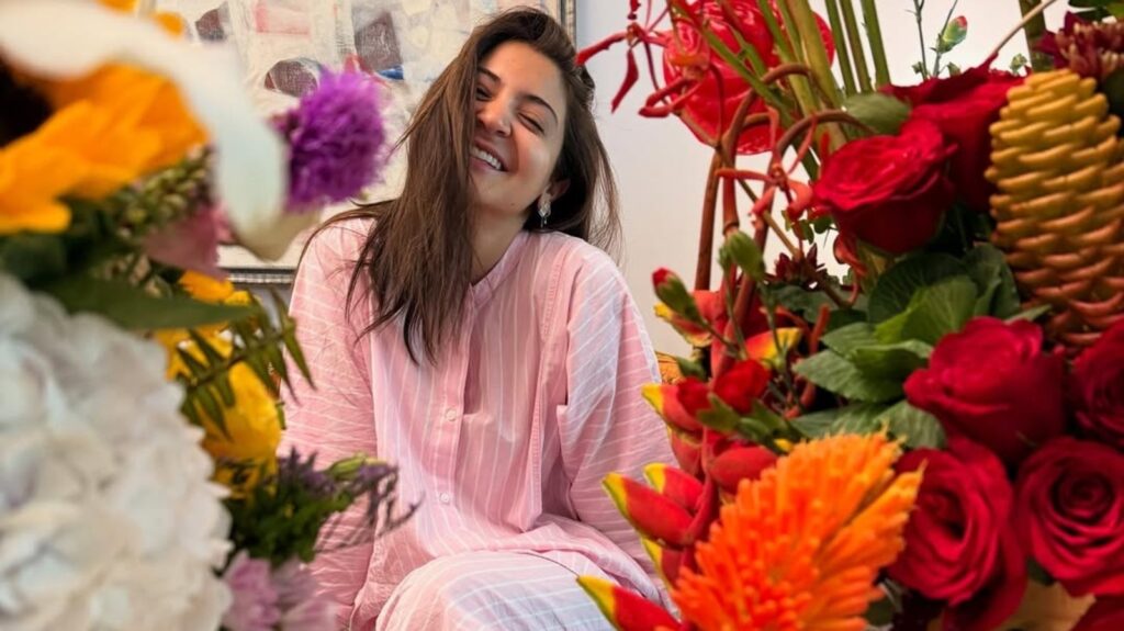 Anushka Sharma’s baby pink pyjama set for her 37th birthday celebration is not just cute but also affordable | Fashion Trends