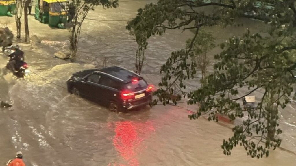 Bengaluru roads drown again: Knee-deep water after brief rain leaves commuters frustrated | Bengaluru