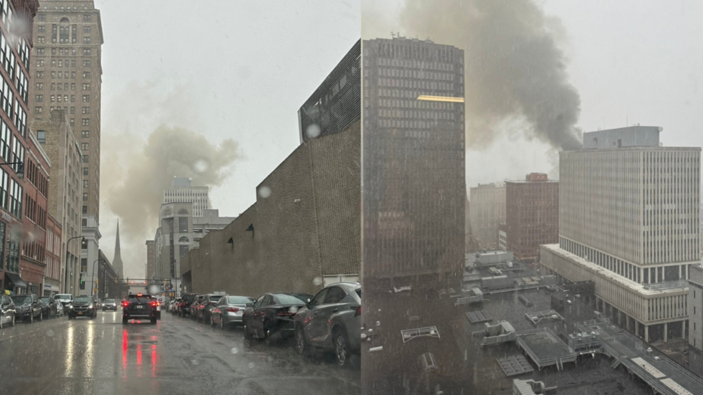 Buffalo fire: Blaze at Paul William Beltz building closes Church Street| Videos