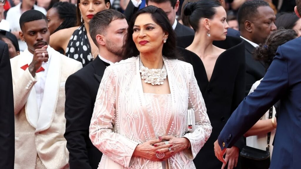 Cannes 2025: Simi Garewal at 76 stuns in graceful white look that blends Indian craftsmanship with global sophistication | Fashion Trends
