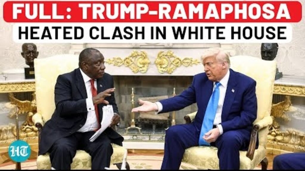 Clash in White House: Trump fights with Ramaphosa over ‘White Genocide in SA’