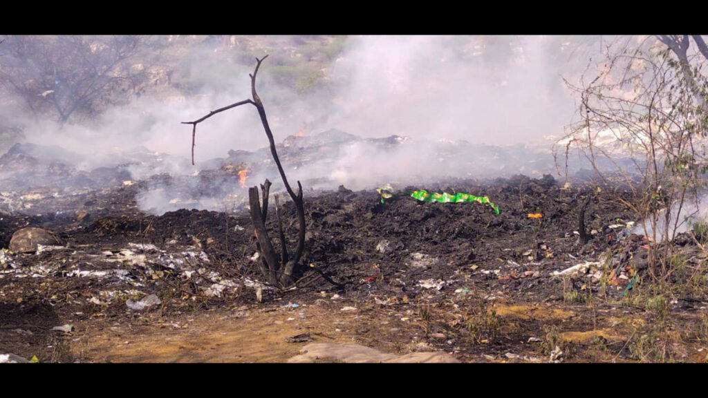 Crackdown in Nuh as illegal waste fires scorch Aravallis near Khori Kala