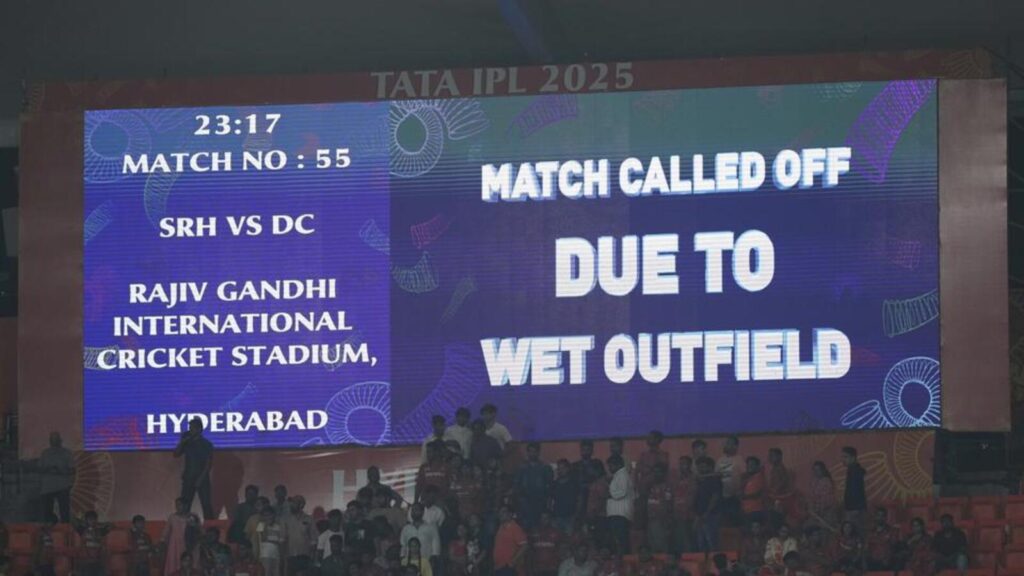 DC batting flops before SRH game abandoned