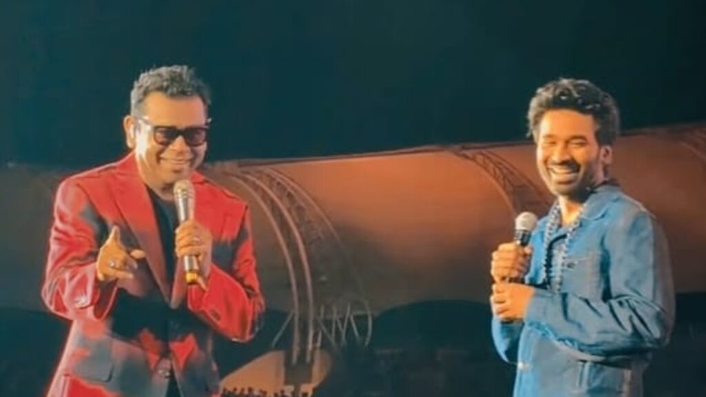 Dhanush surprises fans at AR Rahman’s Mumbai concert, performs Adangaatha Asuran with him. Watch