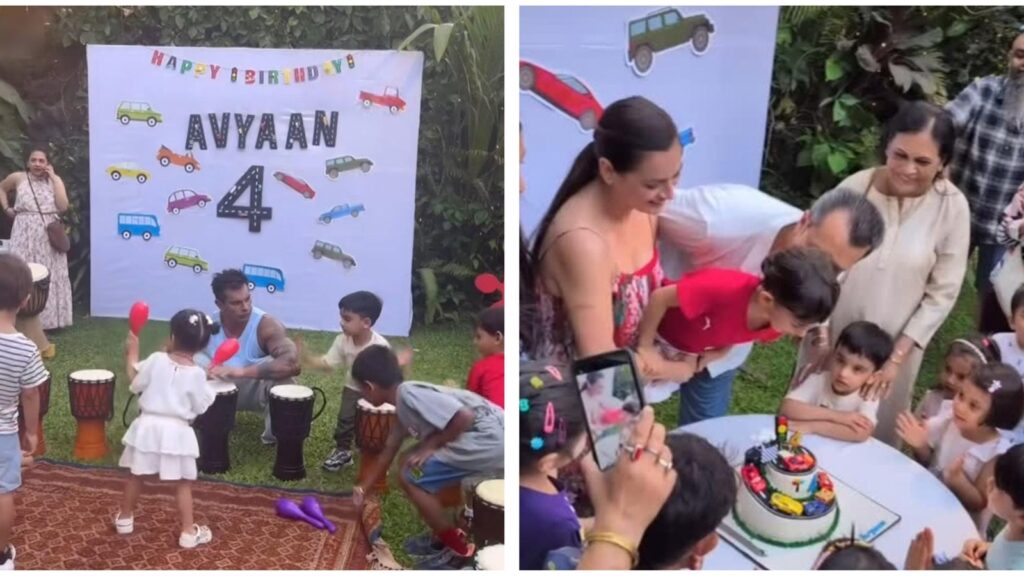 Dia Mirza’s son Avyaan celebrates birthday with Bipasha Basu, Neha Dhupia, Shreya Ghoshal’s kids. Pics | Bollywood