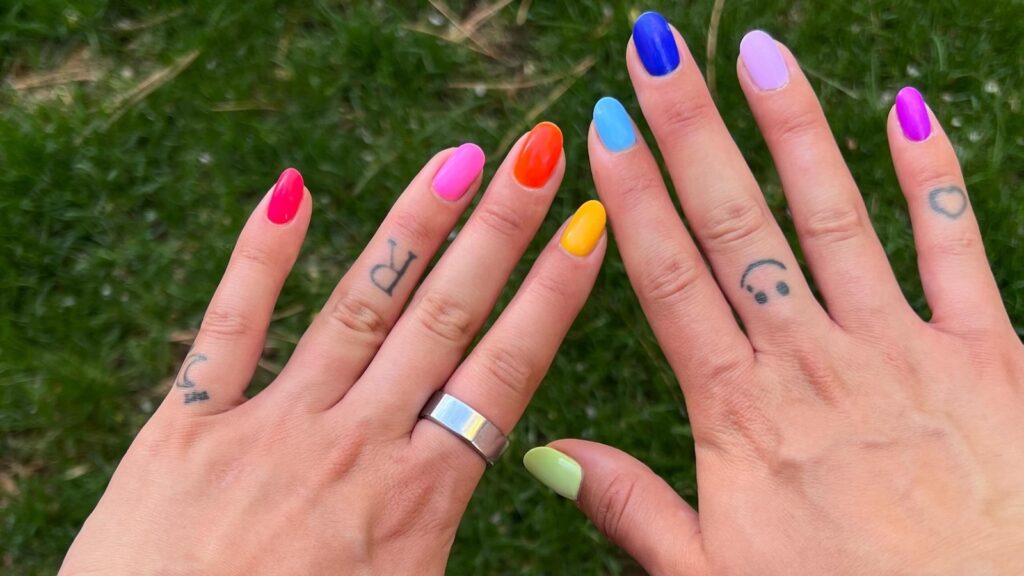 From Khloé Kardashian to Heidi Klum, Rainbow nails are a celeb-approved fun way to add sunshine on rainy days