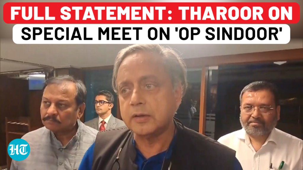 Full statement: Shashi Tharoor on ‘Op Sindoor’ special meeting, Jaishankar aide’s briefing for MPs