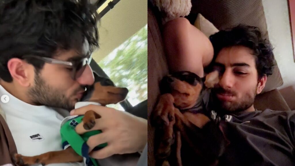 Ibrahim Ali Khan introduces his ‘daughter’ Bambi, showers the puppy with kisses: ‘She was my child in my last life’