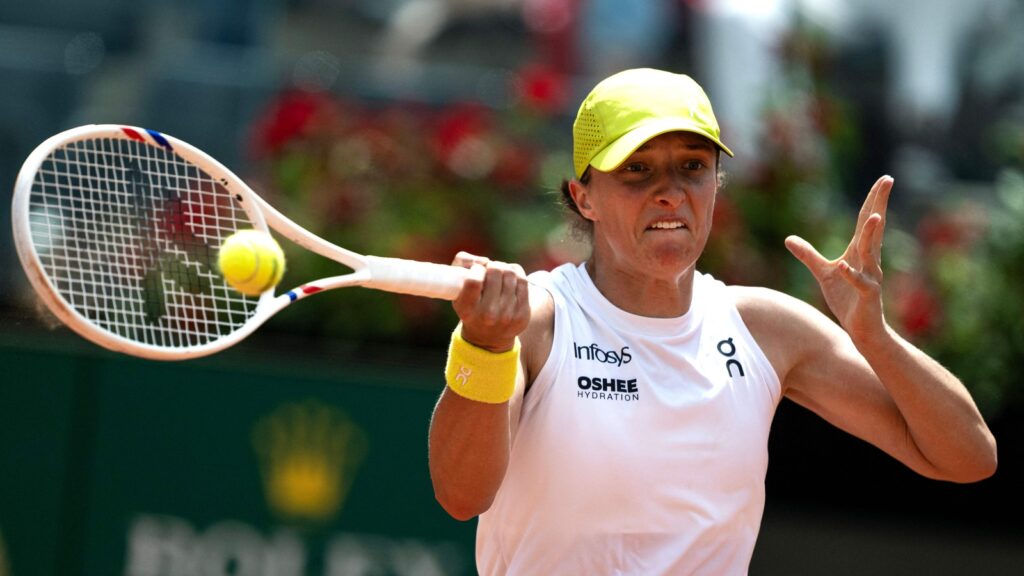 Iga Swiatek’s Italian Open title defence ended early by Collins | Tennis News