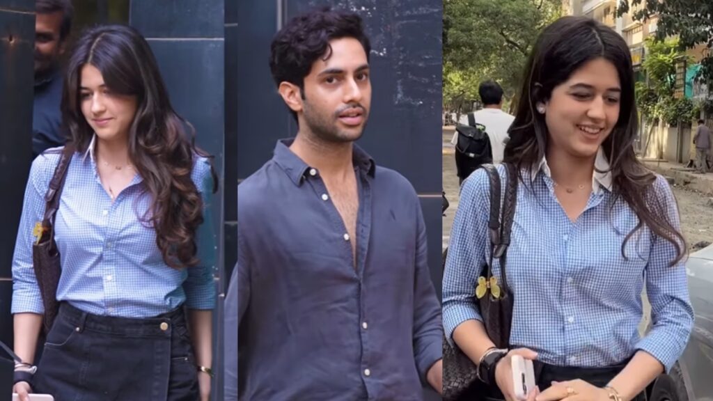 Is Rajesh Khanna’s granddaughter Naomika Saran making her debut with Amitabh Bachchan’s grandson Agastya? Viral video
