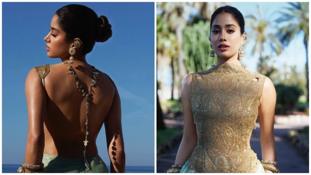 Janhvi Kapoor has never looked better as she attends Homebound screening at Cannes in backless gown, luxe Indian jewels | Fashion Trends