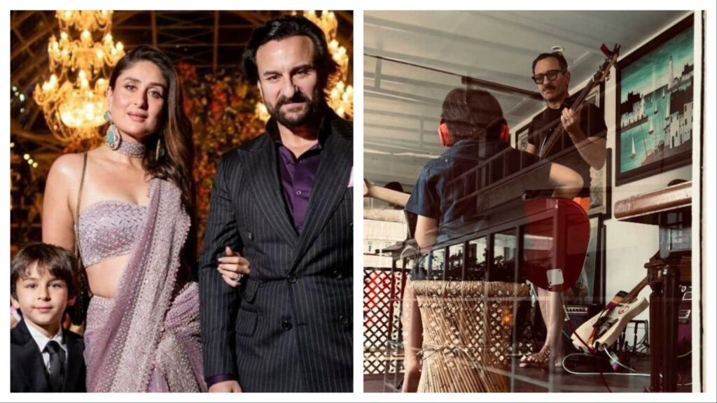 Kareena Kapoor shares pic of Saif Ali Khan and Taimur jamming at home: ‘Have got my own band’ | Bollywood