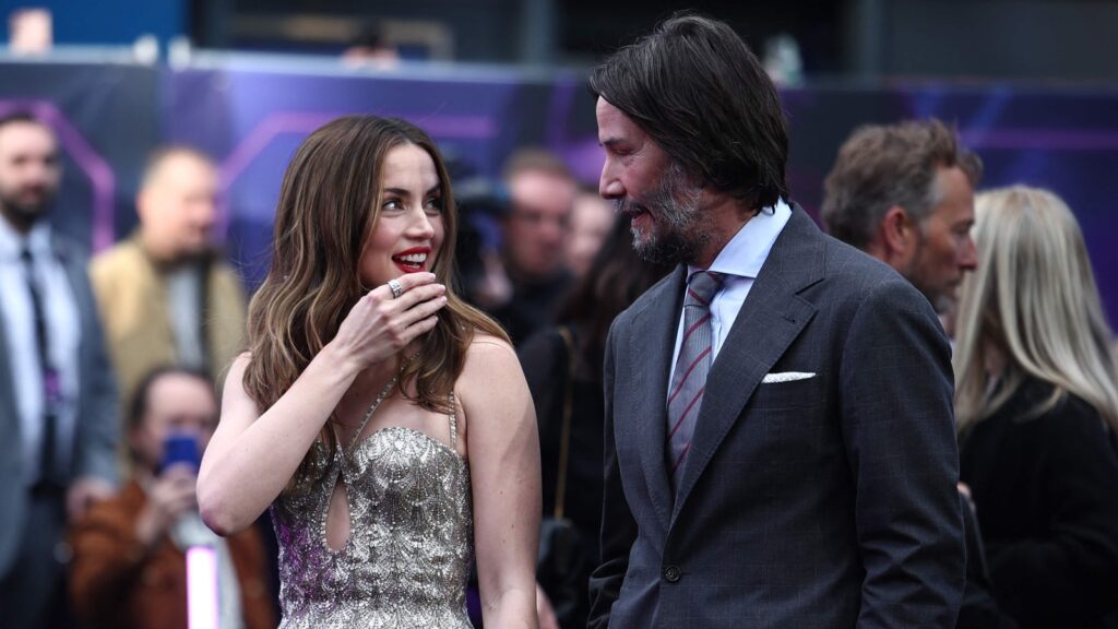 Keanu Reeves and Ana de Armas are all smiles at the London premiere of John Wick spin-off Ballerina