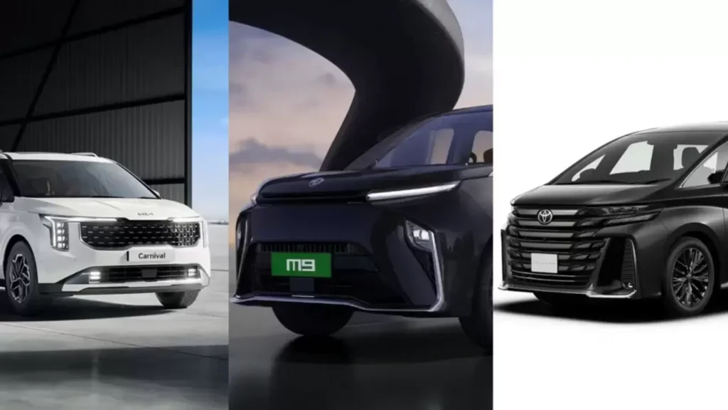 Kia Carnival vs Toyota Vellfire vs MG M9: Which luxury MPV should you consider?