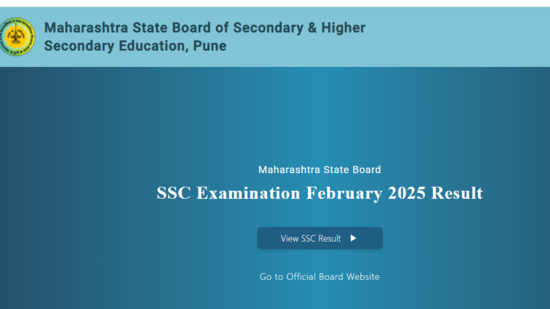 Maharashtra SSC Result 2025 Live Updates: MSBSHSE 10th results releasing today