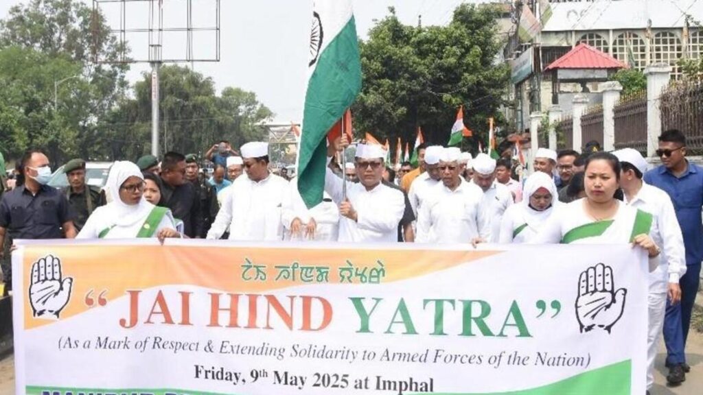Manipur Congress holds rally to support armed forces amid ed India-Pak ties