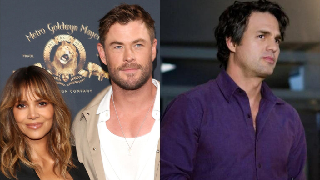 Marvel stars Chris Hemsworth, Halle Berry and Mark Rufflao reunite for heist movie; fans chant ‘Thor, Storm, Hulk’
