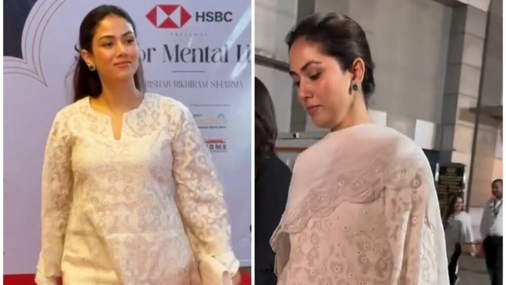 Mira Rajput’s off-white Chanderi silk kurta set is the perfect traditional summer look for your closet; it costs… | Fashion Trends
