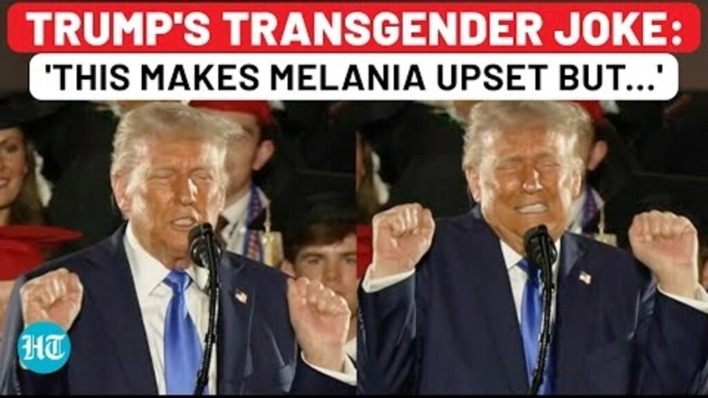 On Cam: Trump Tells Transgender Weightlifter Joke, Says It Makes Melania Angry| Alabama Univ| USA