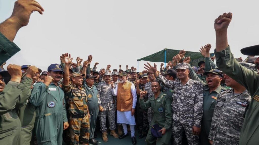 PM Modi visits Adampur air base near Jalandhar, interacts with soldiers