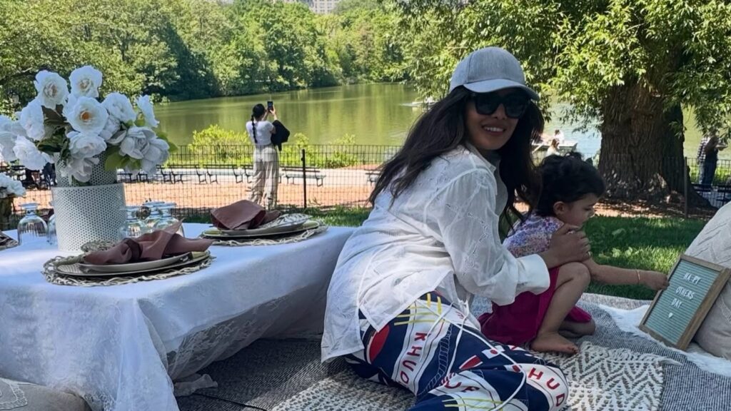 Priyanka Chopra enjoys picnic in park with Malti Marie on Mother’s Day, Nick Jonas shares beautiful moments. See pics | Bollywood