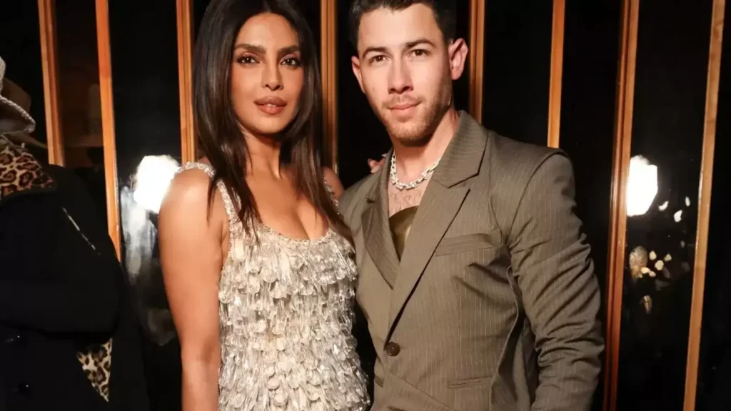 Priyanka Chopra shines bright like a diamond in dazzling dress with Nick Jonas at Met Gala after-party. See pics | Bollywood
