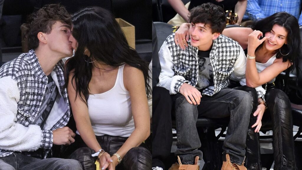 ‘Putting on a show’: Kylie and Timothee’s courtside PDA in front of ex Lily-Rose Depp has fans hooked