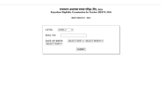 REET Result 2025 OUT Live: Rajasthan RBSE REET results announced, direct link here