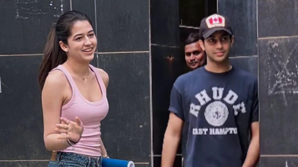 Rajesh Khanna’s granddaughter Naomika Saran spotted with Agastya Nanda again ahead of debut; fans say ‘so beautiful’