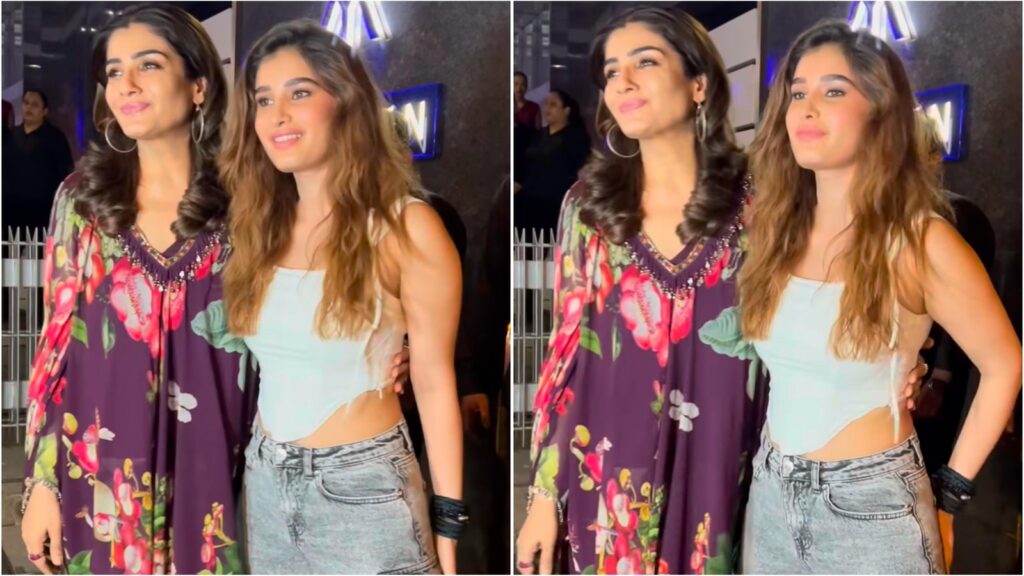 Rasha Thadani slays in cute corset top while Raveena Tandon rocks chic kaftan set during dinner outing. See pics, video | Fashion Trends