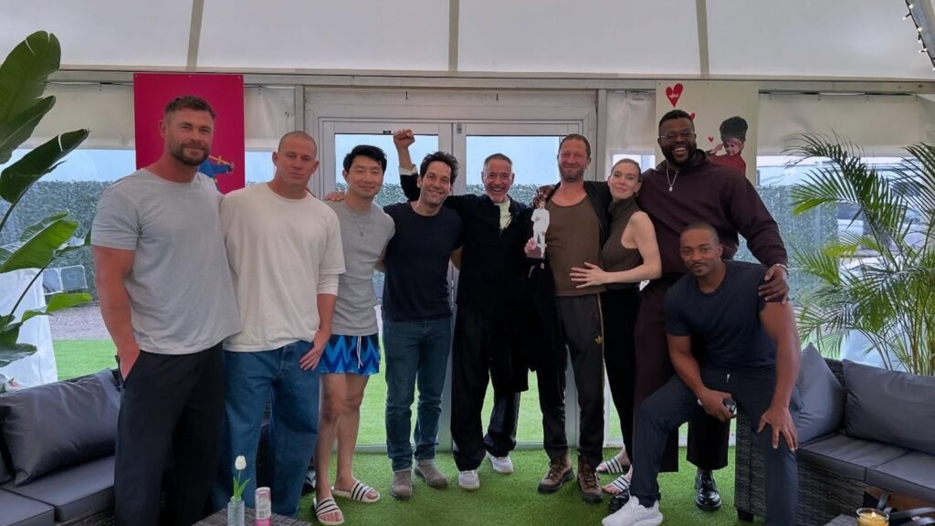 Robert Downey Jr, Chris Hemsworth, Paul Rudd and other Avengers assemble for MCU movie night