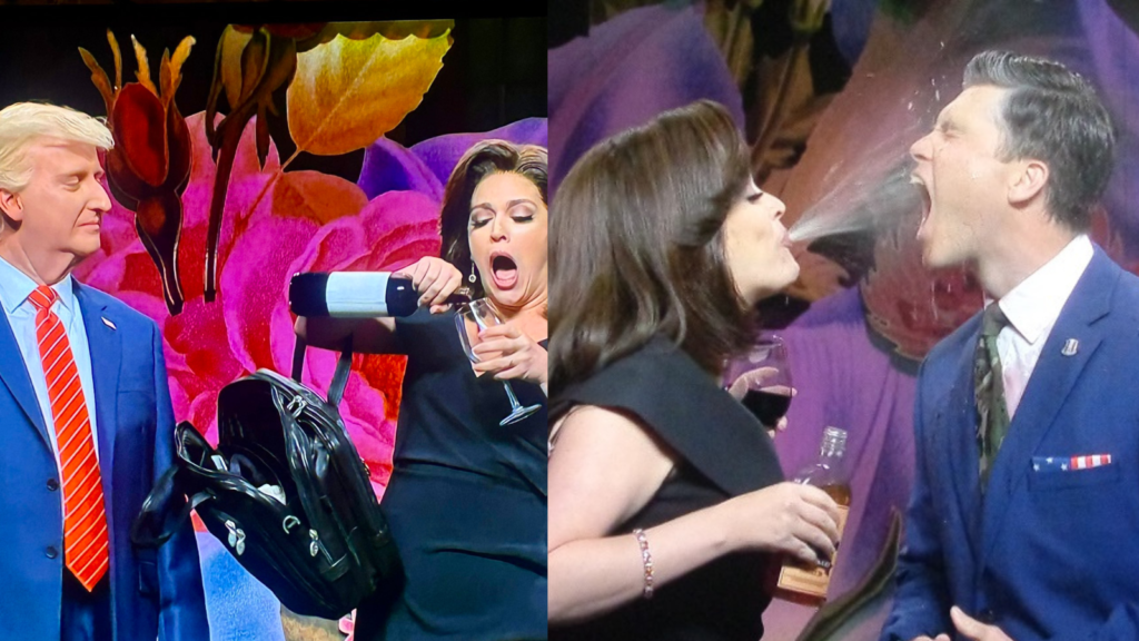 SNL: Cecily Strong returns as Jeanine Pirro, spits wine on Colin Jost playing Pete Hegseth | Watch | Hollywood