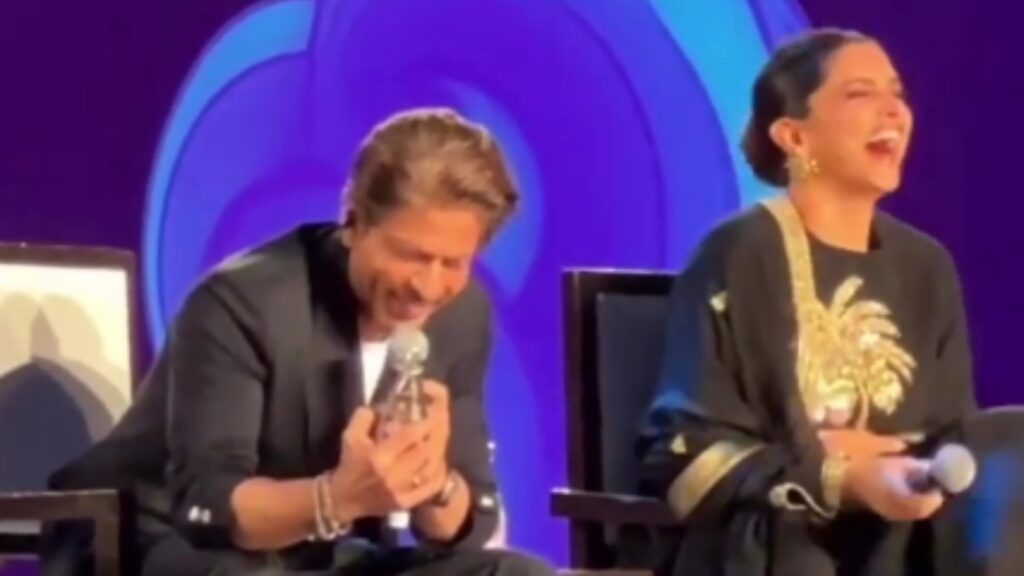 Shah Rukh Khan leaves Deepika Padukone in splits as he romances a bottle, Karan Johar says: ‘Bottle just had a baby’